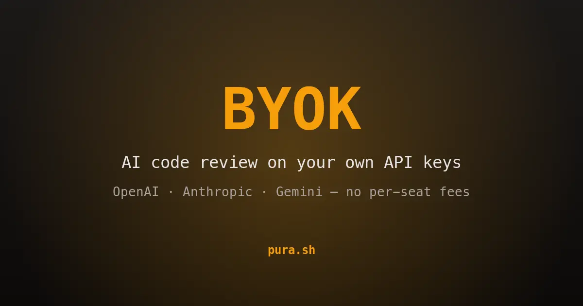 BYOK AI Code Review: Bring Your Own API Keys, Skip Per-Seat Pricing